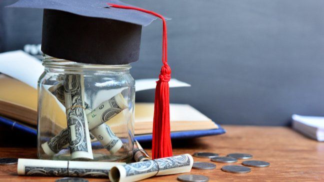 Text graphic posing the question whether student loans remain a viable financial investment.