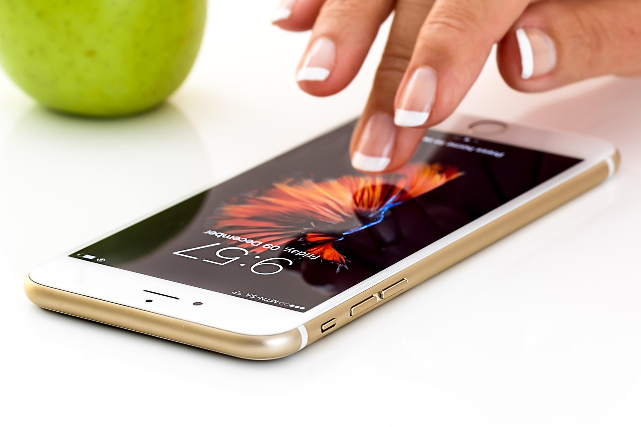 Person checking bank account balance on a smartphone application